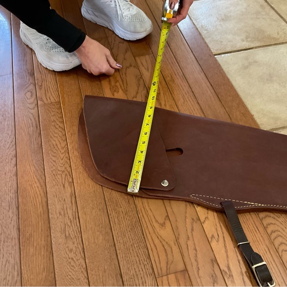 Leather scabbard, custom made, brown in color, protection and luxury, NWT - Picture 6 of 8